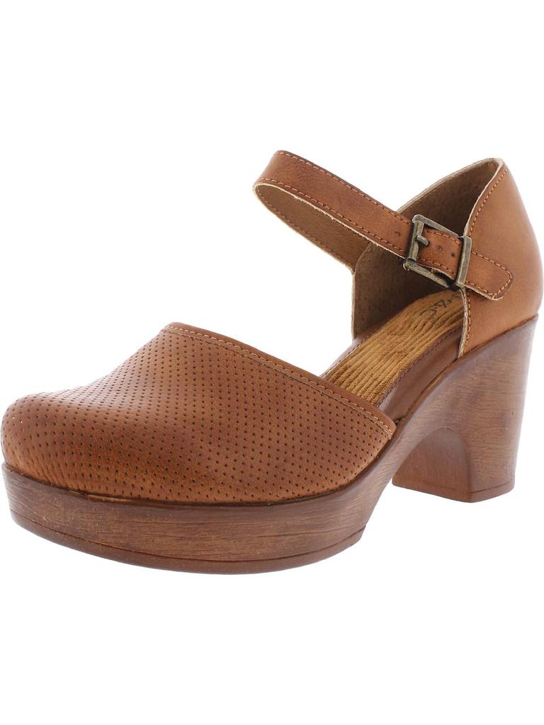 b.o.c. GIA Womens Faux Leather Ankle Strap Mule Sandals