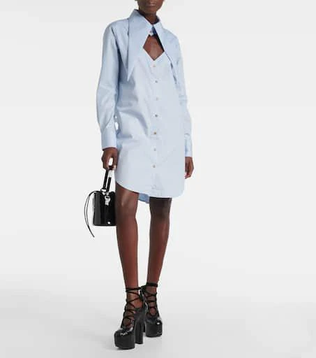 Vivienne Westwood Heart cutout cotton shirt dress 2