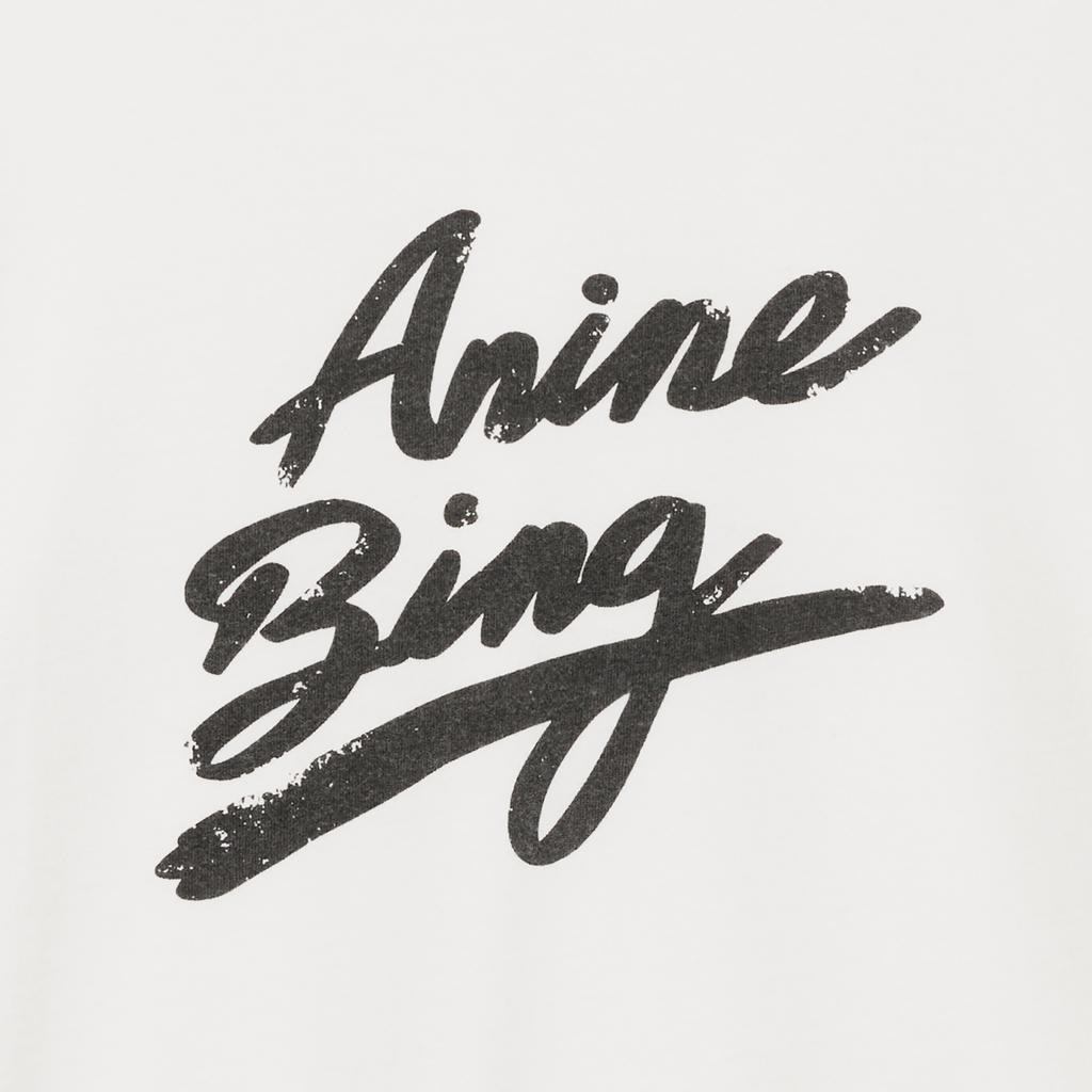 ANINE BING Anine Bing Jaylin Signature Cotton-Jersey Tee