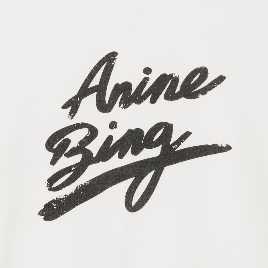 Anine Bing Jaylin Signature Cotton-Jersey Tee 2