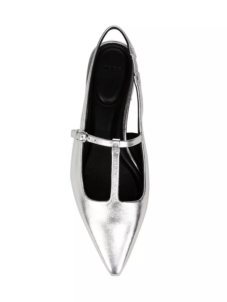 Vince Iliana Metallic Leather Flats 7
