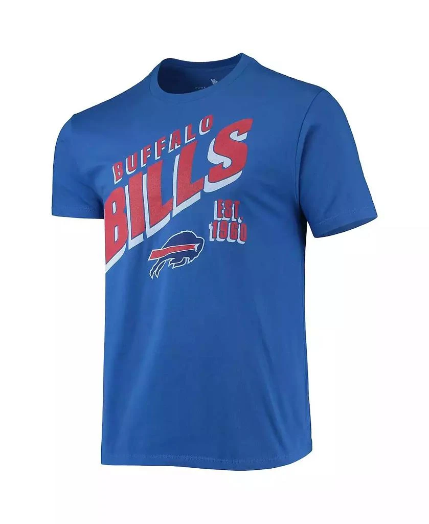 Junk Food Men's Royal Buffalo Bills Slant T-shirt 3