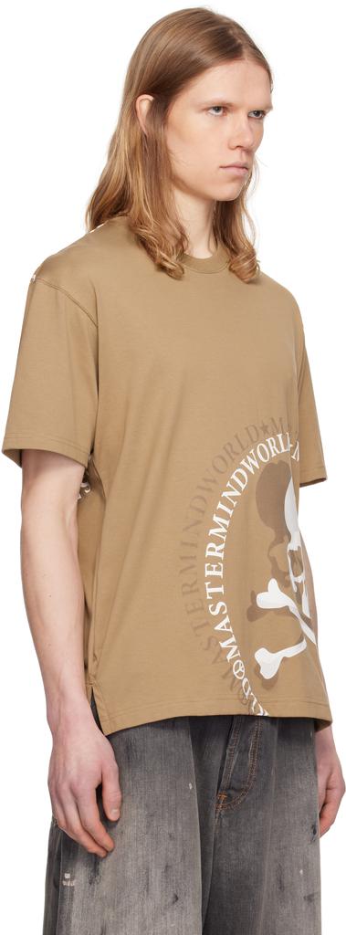 mastermind WORLD Tan MW Flash T-shirt