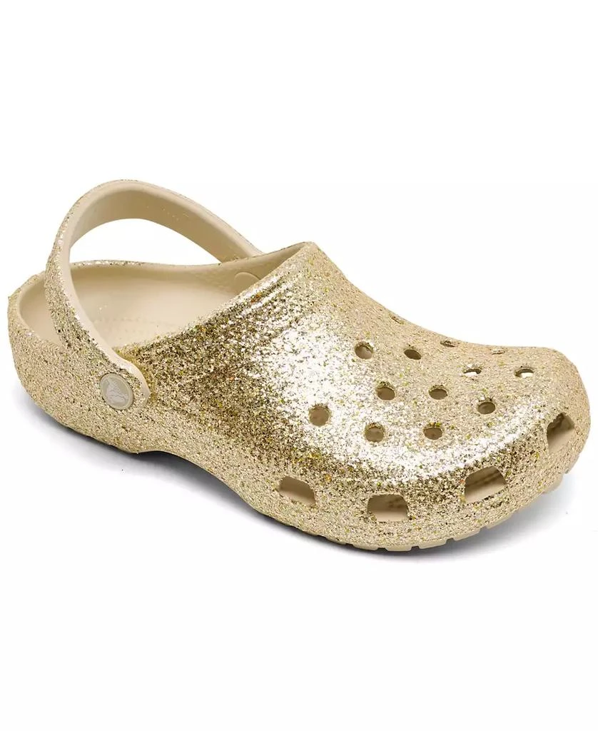 Crocs Little Girls Chunky Glitter Classic Clogs from Finish Line 1