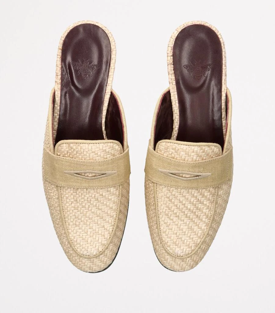 Bougeotte Raffia Slip-On Mules 4