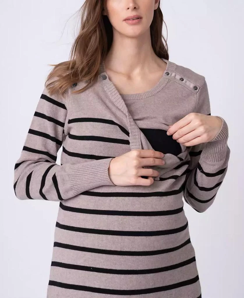 Seraphine Women's Maternity Nursing Sweater Dress 2