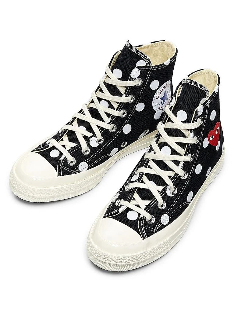 Comme des Garcons CdG Play x Converse Women's Polka Dot High-Top Sneakers 4