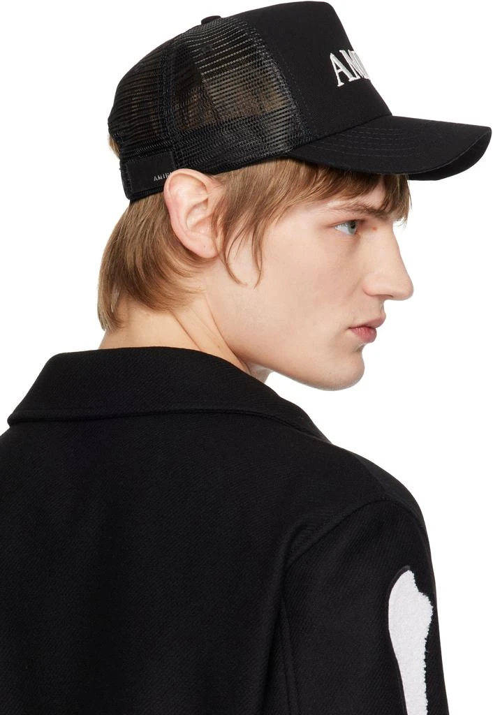 AMIRI Black Core Logo Trucker Hat 3