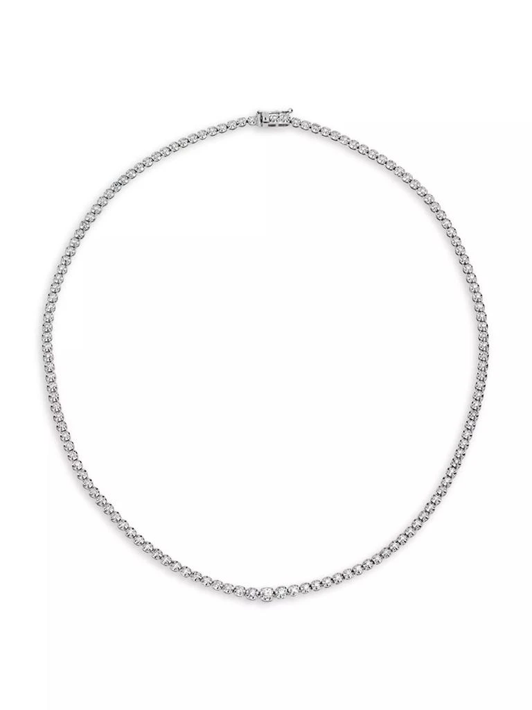 Meira T 14K White Gold & Diamond Tennis Necklace 1