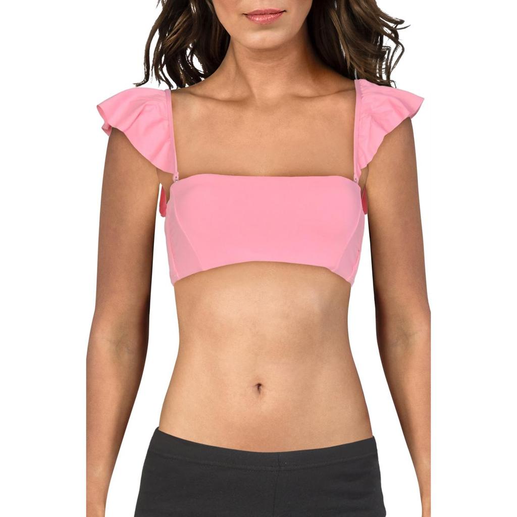 THE BIKINI LAB Womens Bandeau Convertible Swim Top Separates