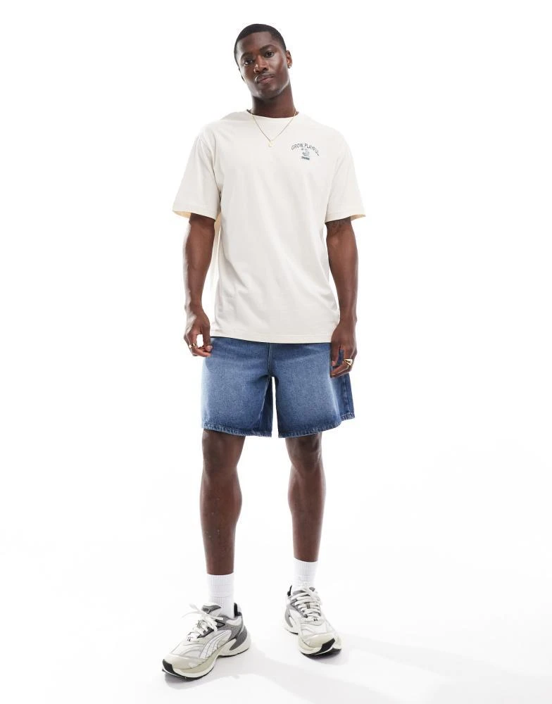 Puma Puma Grow Playful t-shirt in snow 4