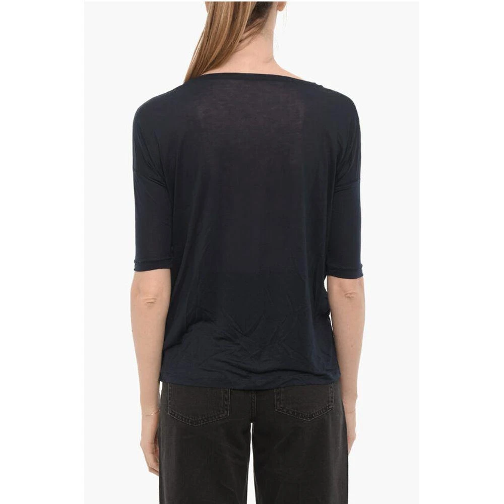 Woolrich Solid Color Oversized Crew-neck Women's T-shirt 2