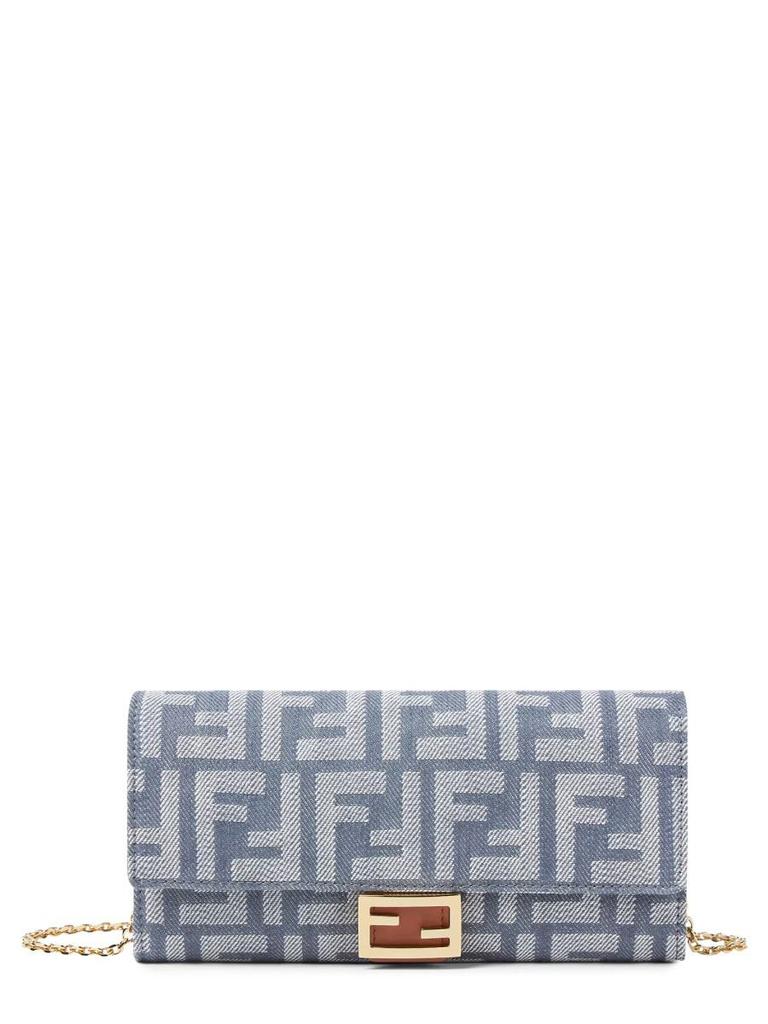 Fendi Fendi Mamma Baguette FF Jacquard Small Shoulder Bag