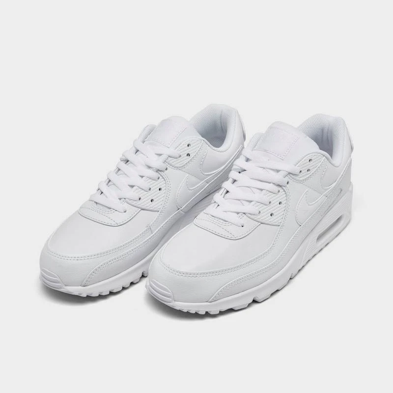 NIKE Men's Nike Air Max 90 Leather Casual Shoes 2