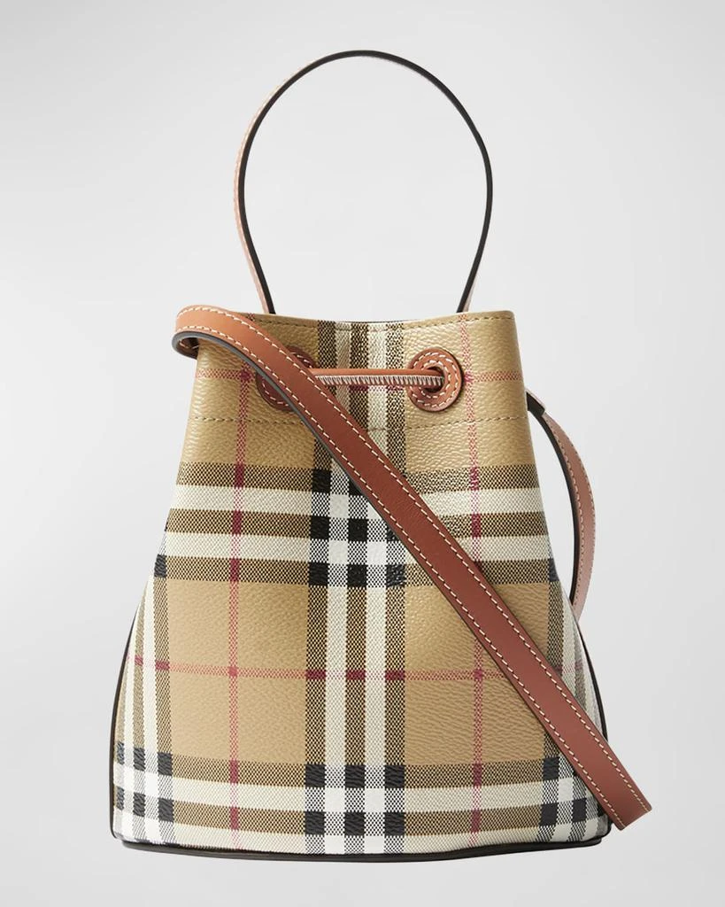 Burberry Check Drawstring Bucket Bag 5