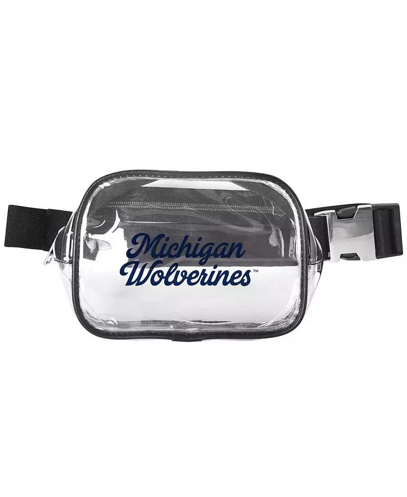 Logo Brands Michigan Wolverines Clear Belt Bag
