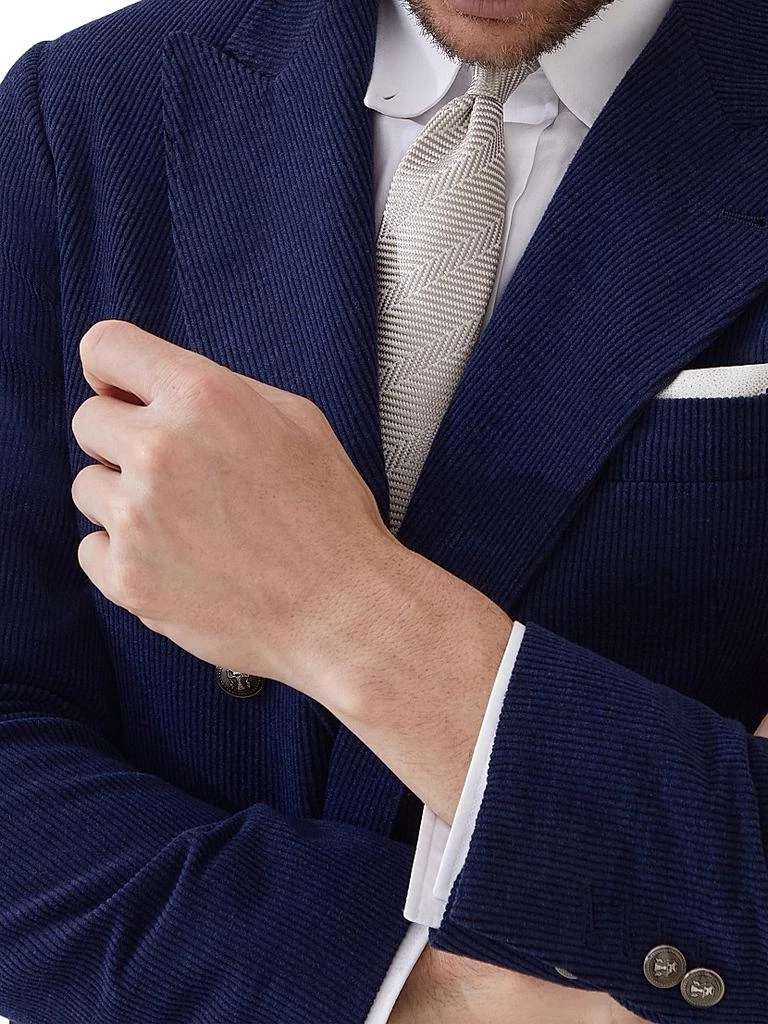 Brunello Cucinelli Silk Chevron Tie 3