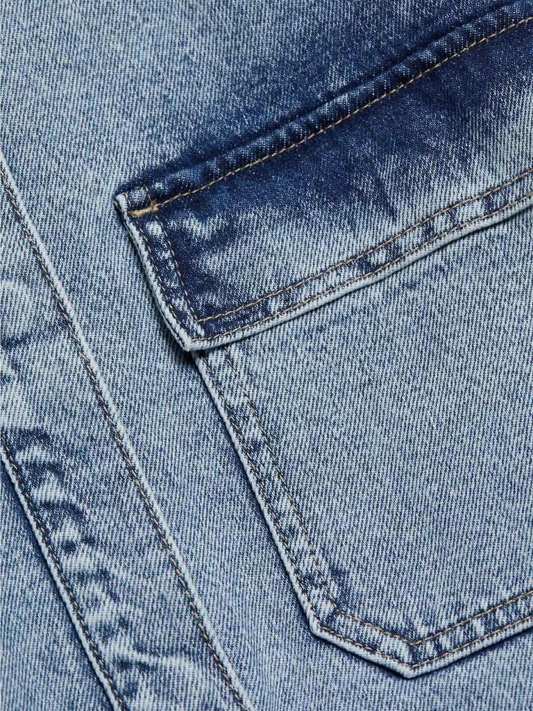 Good American Belted Cargo Denim Jacket 7