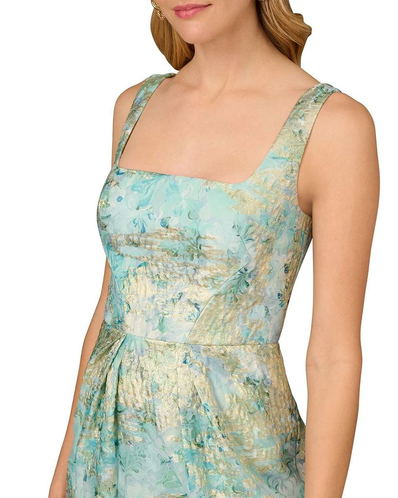 Aidan Mattox Printed Jacquard Gown 8
