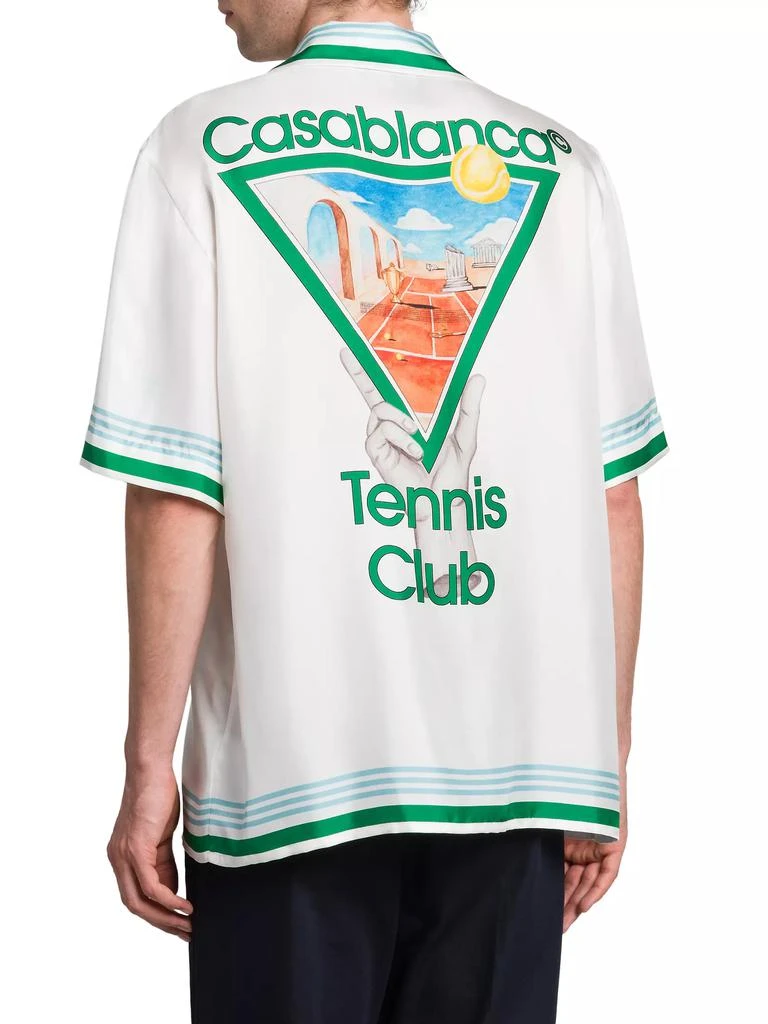 Casablanca Tennis Club Silk Shirt 4