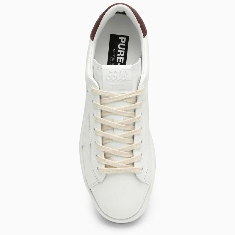 Golden Goose PureStar white/bordeaux low trainer 3