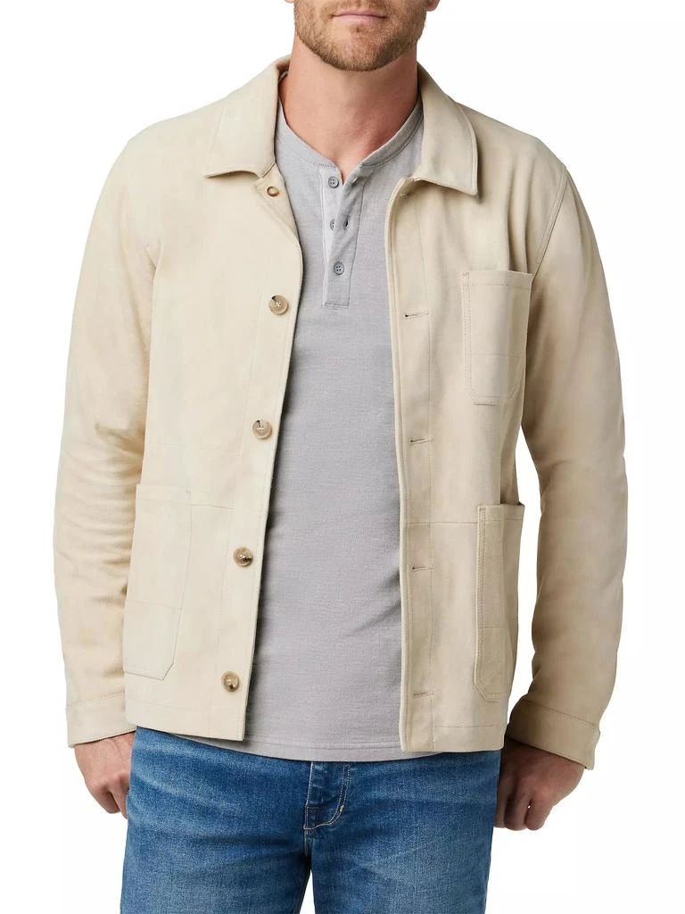 Joe's Jeans Parker Suede Button-Up Shirt Jacket 3