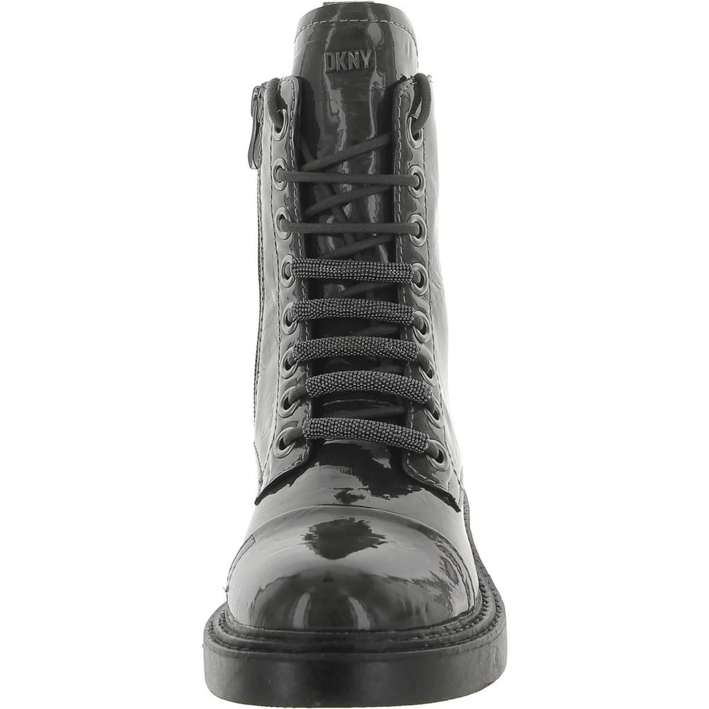 DKNY Katlyn Womens Lace Up Block Heel Combat & Lace-up Boots 3