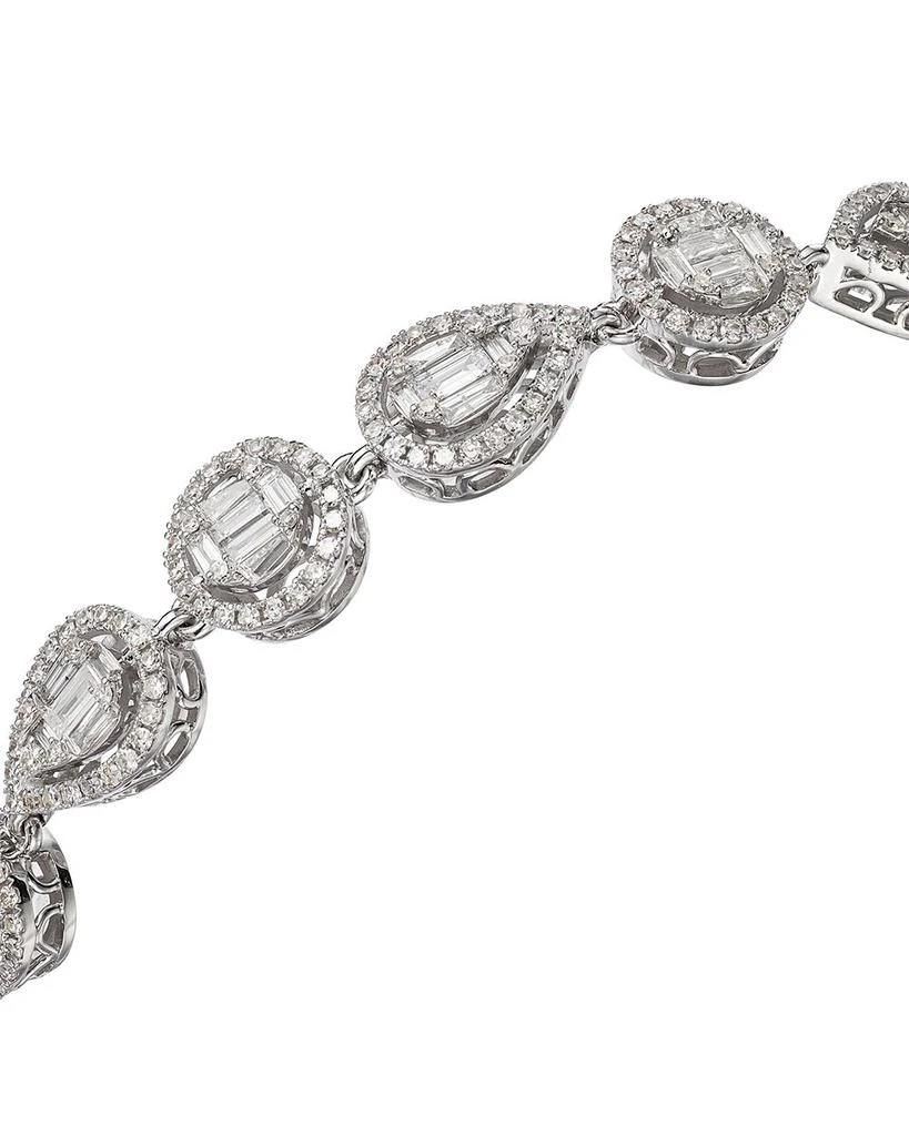 Bloomingdale
s Diamond Mixed-Shape Mosaic Diamond Bracelet Tennis Bracelet in 14K White Gold, 4.0 tcw 3