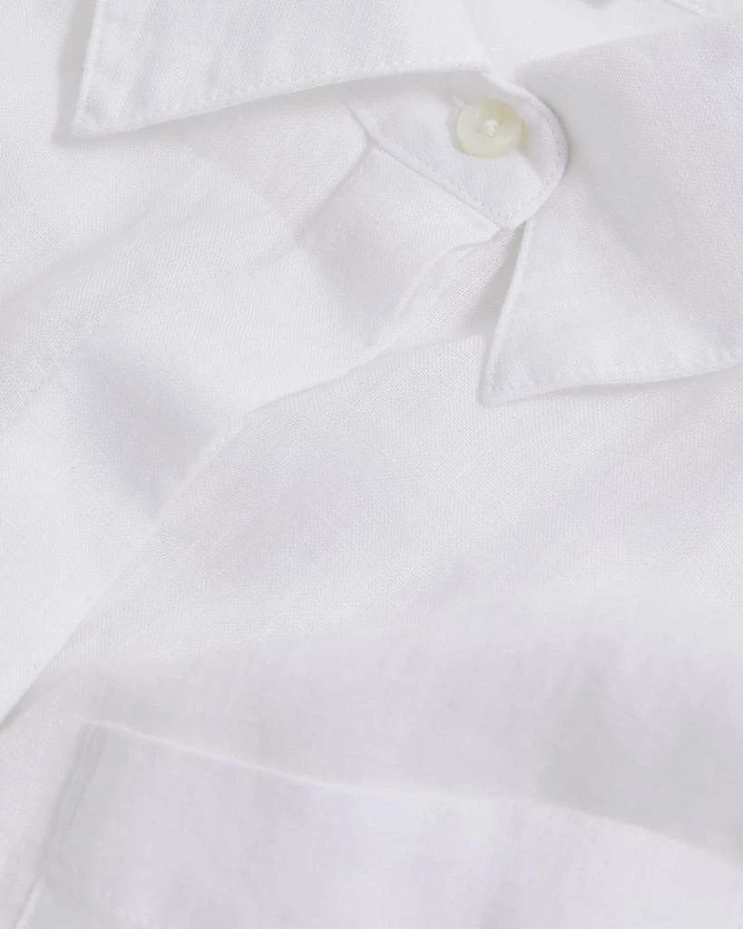 REISS Belle Oversized Semi-Sheer Linen Shirt 5