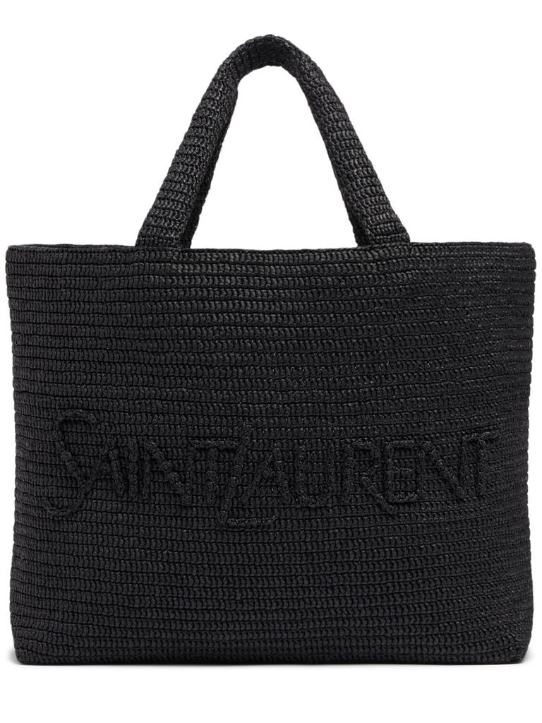 SAINT LAURENT Sl Raffia Tote Bag 1