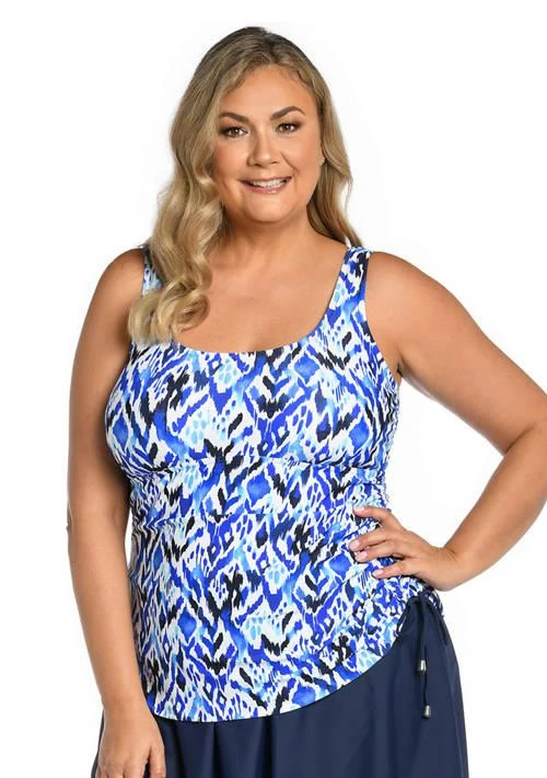 Maxine of Hollywood Of Hollywood Plus Size Global Groove Swim Dress 1