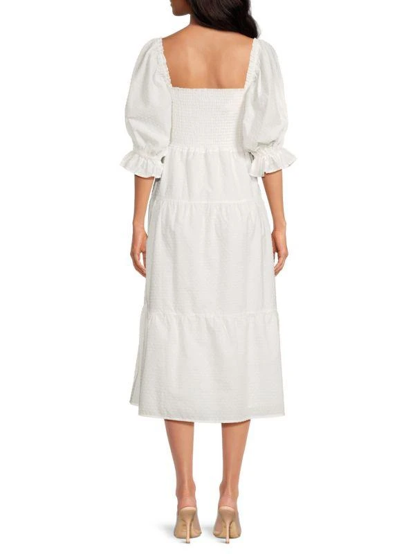 o.p.t Capri Swiss Dot Midi Dress 2