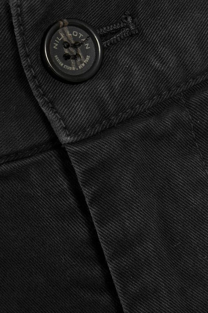 Nili Lotan Elliot stretch-cotton twill straight-leg pants 4