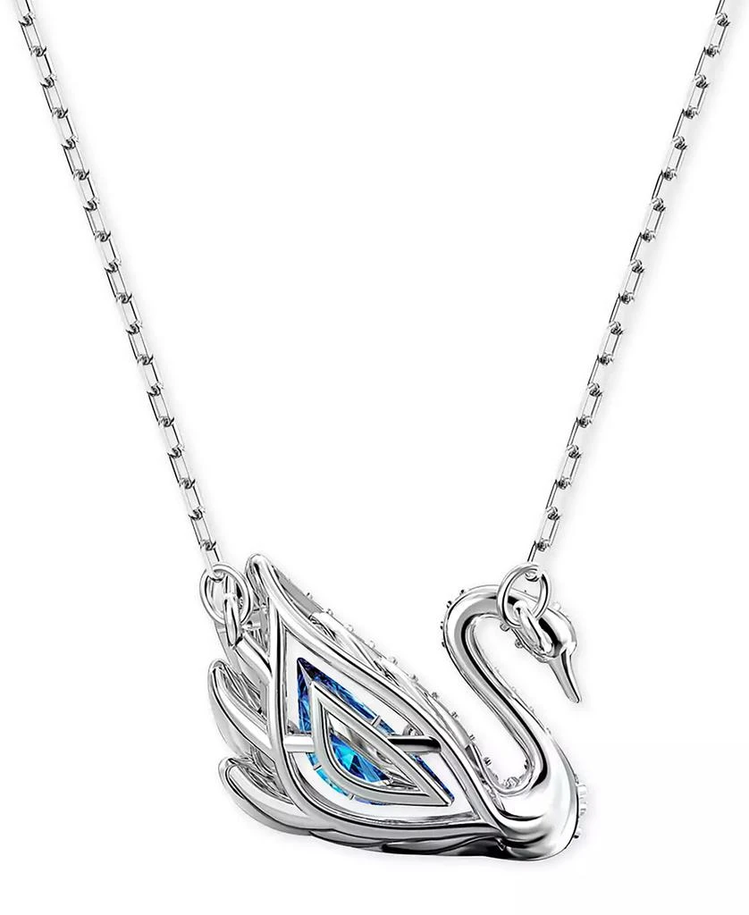 Swarovski Silver-Tone Cubic Zirconia Swan Pendant Necklace, 14-7/8" + 2" extender 3