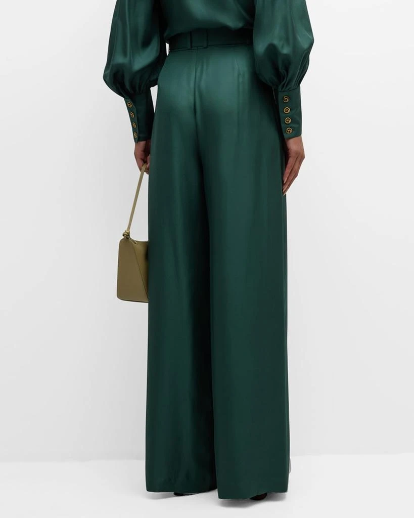 Zimmermann Illustration Belted Silk Pants 7