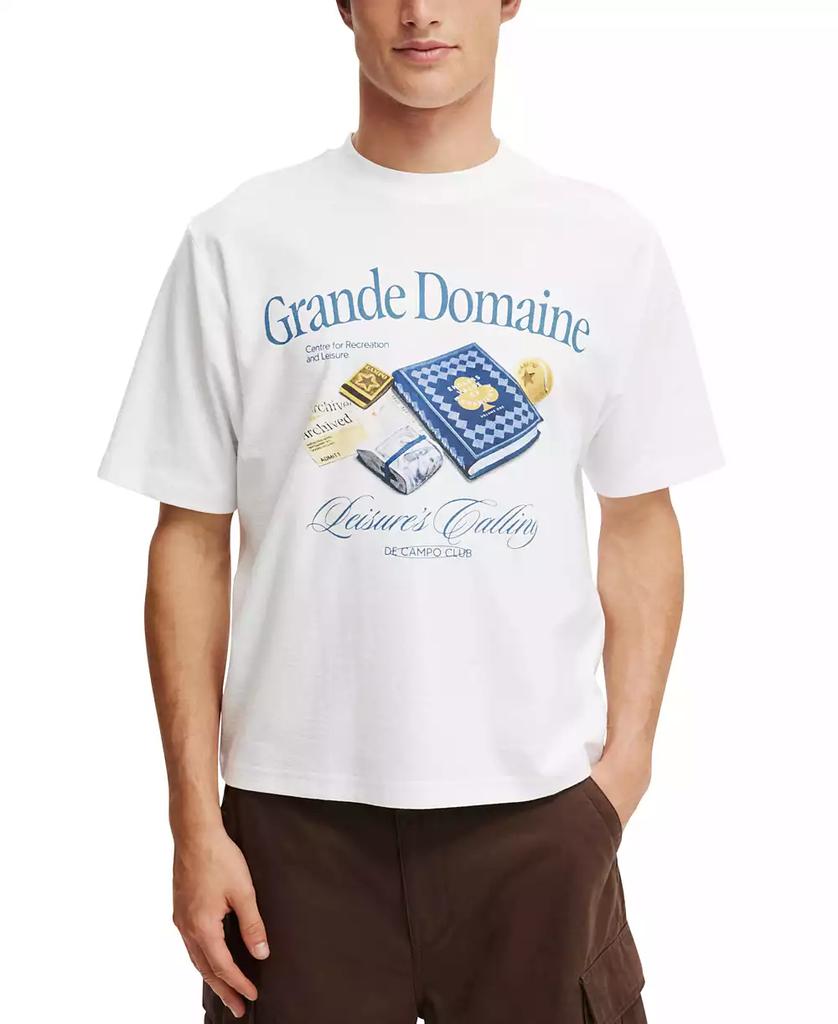 Cotton On Men's Cropped Graphic T-Shirt