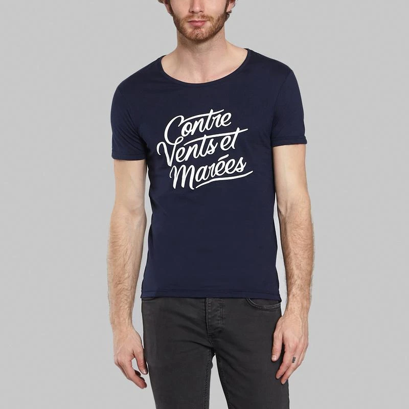 Sacrebleu Contre Vents Et Marées T-shirt Navy Blue SACREBLEU 1