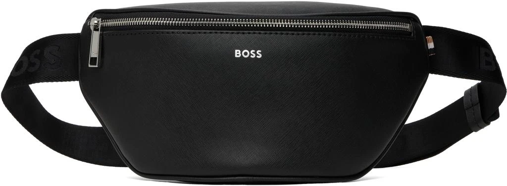 Hugo Boss Black Saffiano Leather Belt Bag