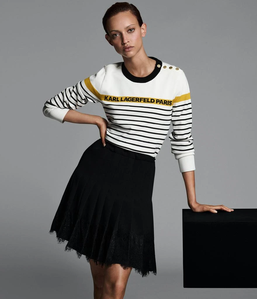 Karl Lagerfeld Paris LACE TRIM MINI SKIRT 8