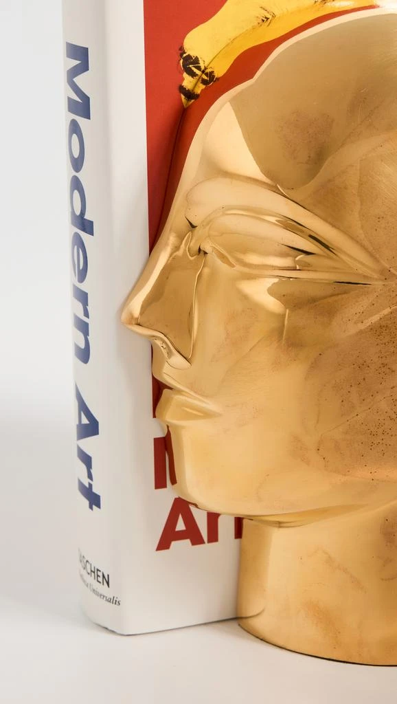 Jonathan Adler Brass Atlas Bookend Set of 2 3