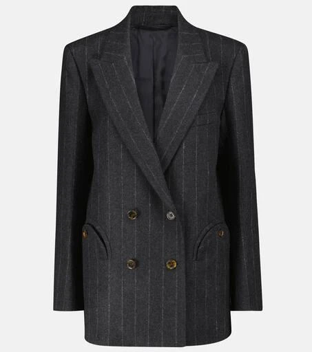 BLAZÉ MILANO Striped cashmere and wool blazer 1