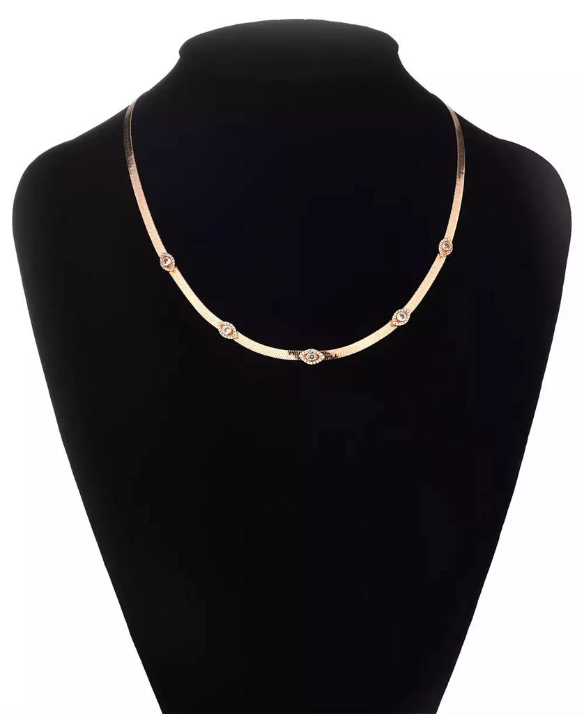 Nicole Miller Gold-Tone Chain Necklace with Rhinestones 3