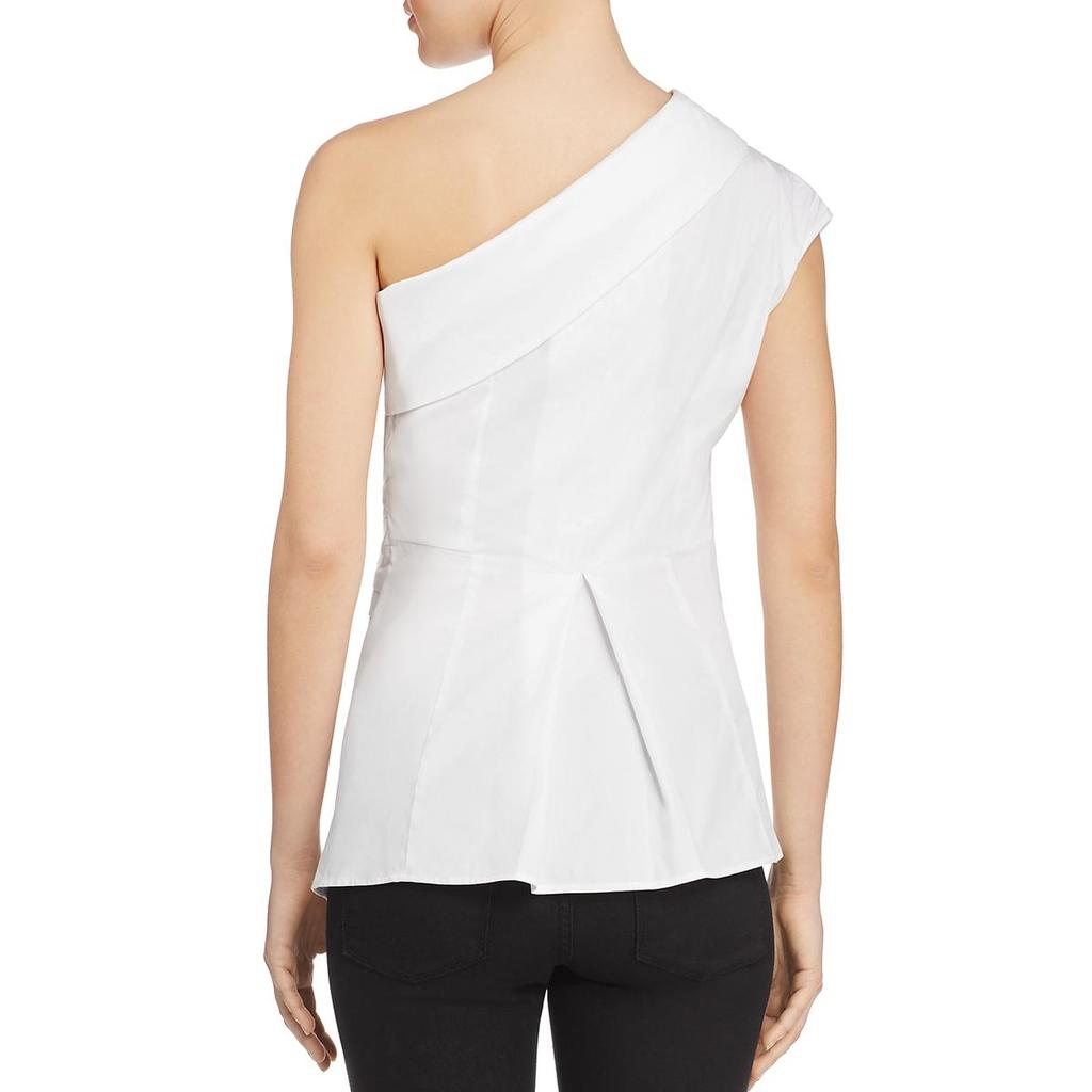 PETERSYN Hadley Womens One Shoulder Tie Waist Blouse