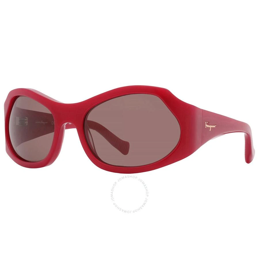 Salvatore Ferragamo Salvatore Ferragamo Burgundy Wrap Ladies Sunglasses SF1078S 604 59 3