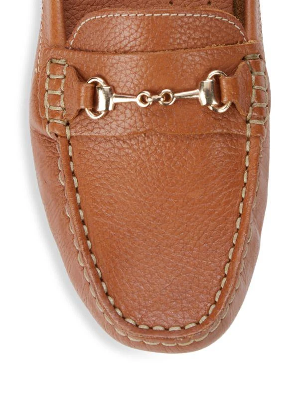 Saks Fifth Avenue Slip On Leather Mules 4