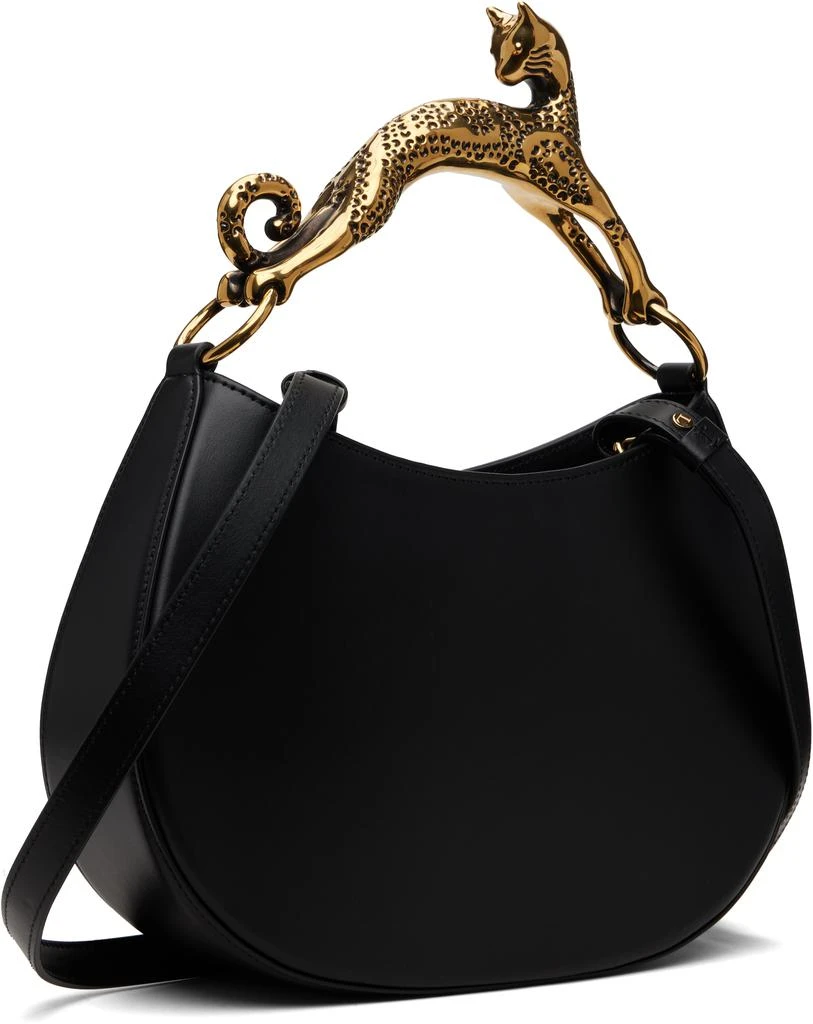 Lanvin Black Cat Leather Bag 3