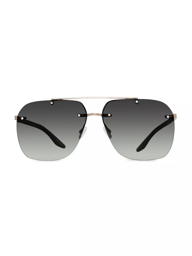 Barton Perreira Daniel 64MM Navigator Sunglasses