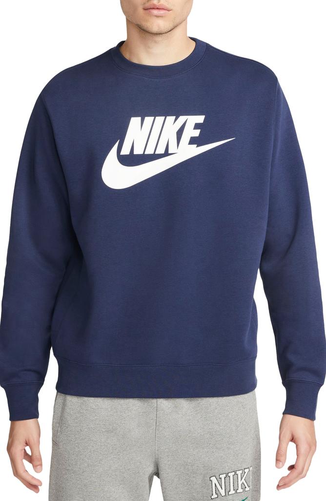 Nike Fleece Graphic Pullover Sweatshirt Tops BeyondStyle