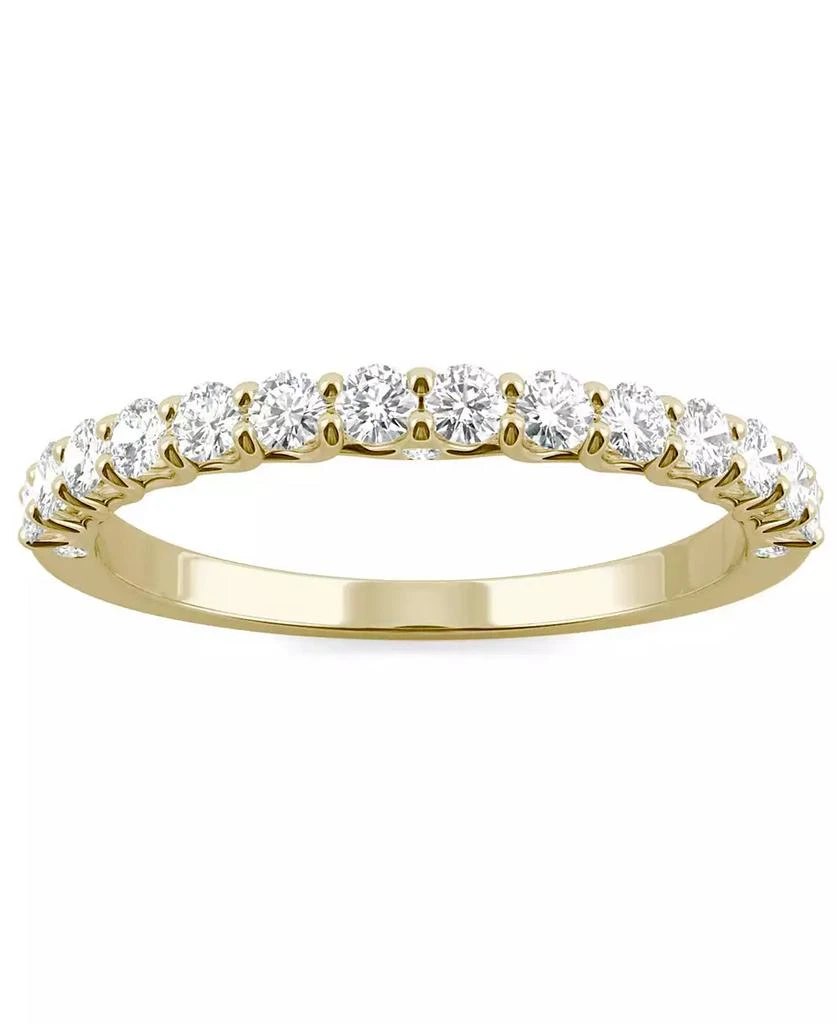Charles & Colvard Moissanite Wedding Band (3/8 ct. t.w. DEW) in 14k White, Yellow or Rose Gold 5