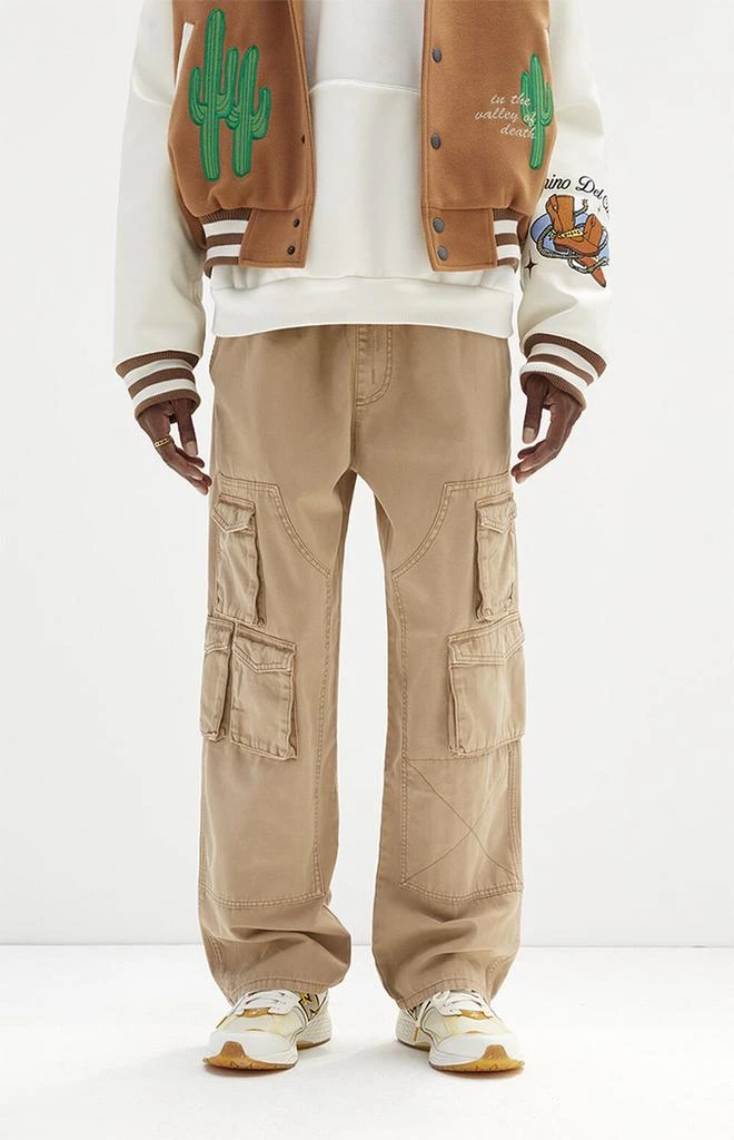 PacSun Tan Baggy Carpenter Cargo Pants 1